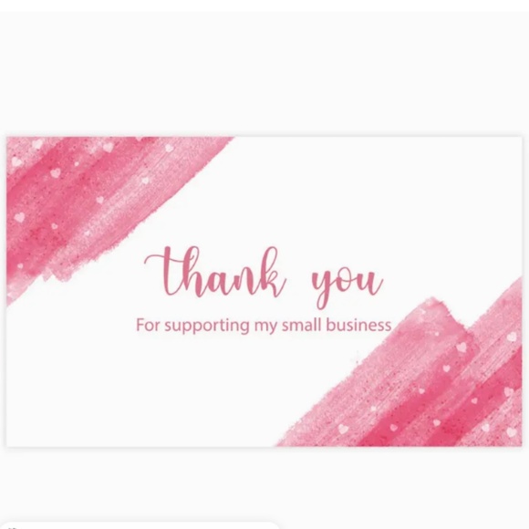 NEW 30 PCS THANK YOU FOR SUPPORTING MY SMALL BUSINESS APPRECIATION CARDS - Picture 1 of 1